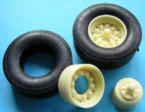 KFS 1/24 拖車用 輪組 含385超級寬胎 附BP